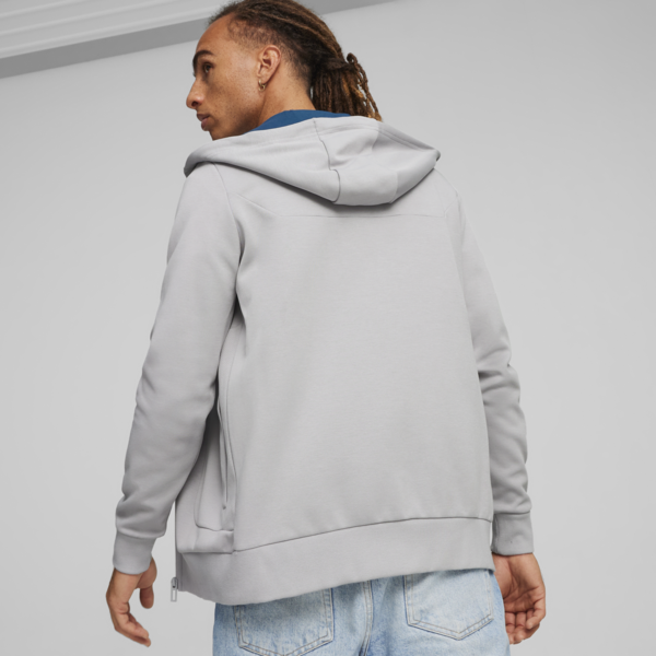 Mercedes-AMG Petronas Motorsport Men's Hooded Sweat Jacket, Team Silver, large-ZAF