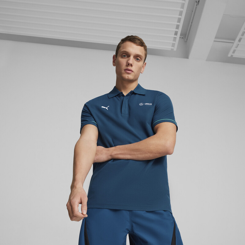 Men's PUMA Mercedes-AMG Petronas Motorsport Polo in Ocean Tropic size L