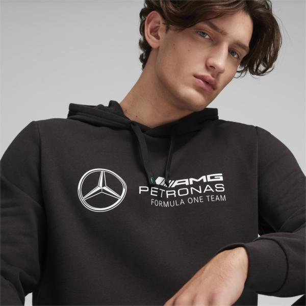 Mercedes-AMG Petronas Motorsport Men's ESS Hoodie, PUMA Black, large-ZAF
