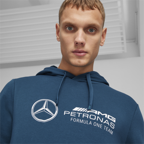 Mercedes-AMG Petronas Motorsport Men's ESS Hoodie, Ocean Tropic, large-ZAF