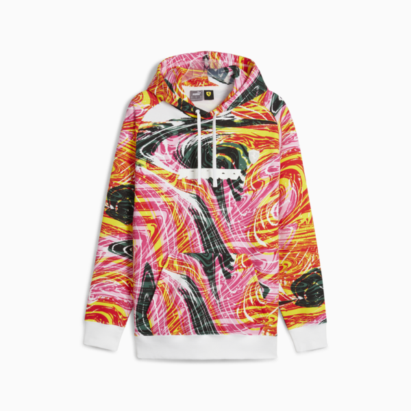 Scuderia Ferrari RACE CREW Men's Motorsport Hoodie, Speed Yellow-AOP, large-ZAF