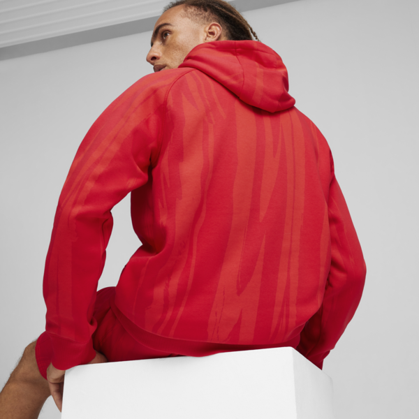 Scuderia Ferrari Race Men's Motorsport Hoodie, Rosso Corsa, large-ZAF