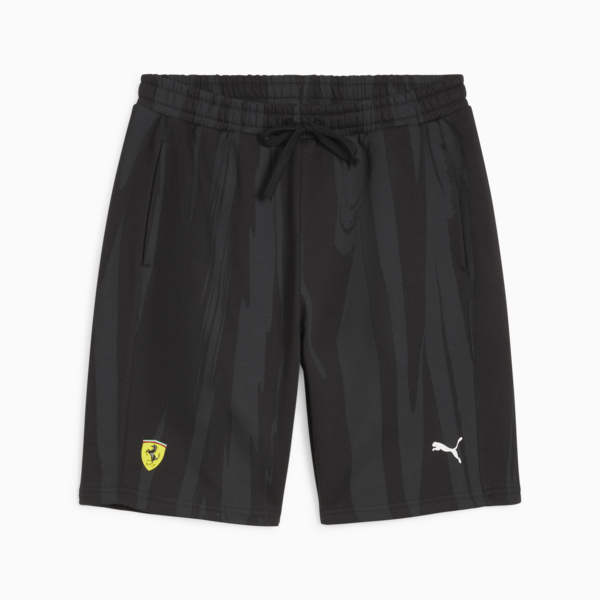 Scuderia Ferrari Race Men's AOP Shorts, PUMA Black, large-ZAF