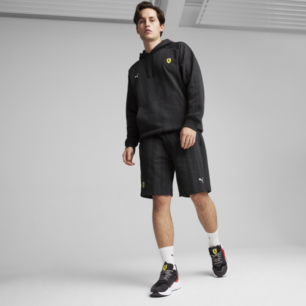 Scuderia Ferrari Race Men's AOP Shorts, PUMA Black, large-ZAF