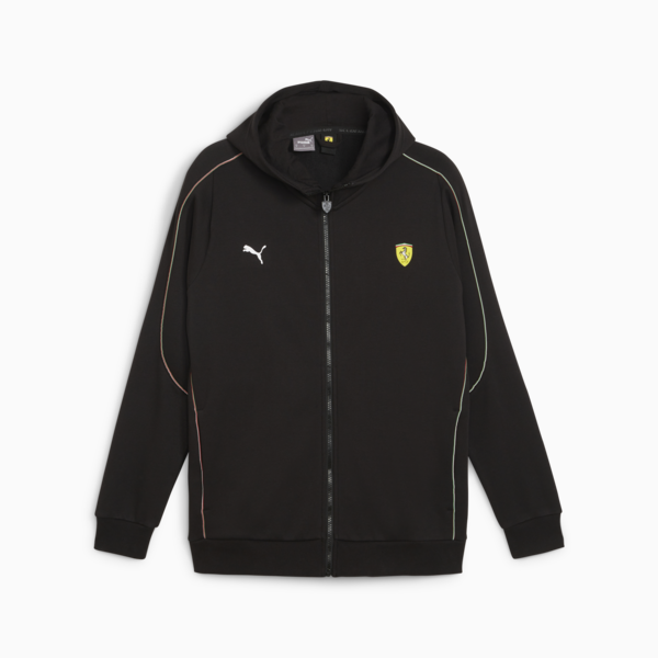 Scuderia Ferrari Men's Motorsport Race Hooded Sweat Jacket, PUMA Black, large-ZAF