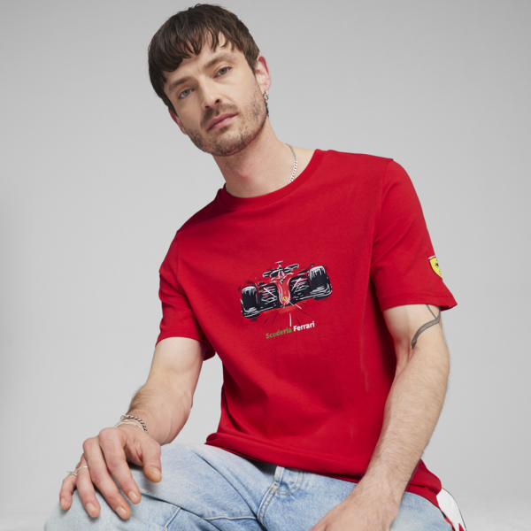 Remera Ferrari Race, Rosso Corsa, large-ARG
