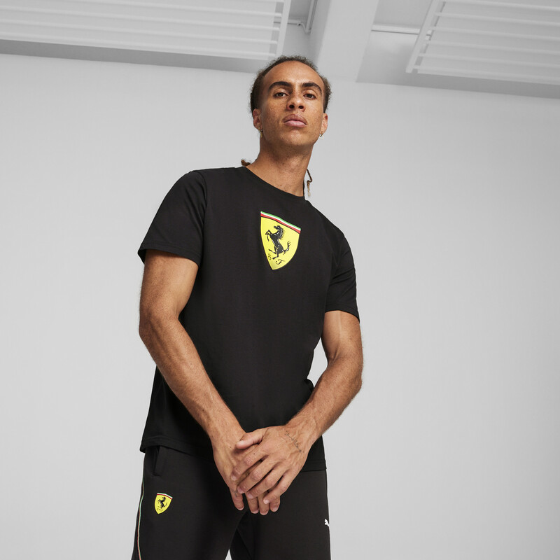 Men's PUMA Scuderia Ferrari Race Motorsport Tee in Black size M