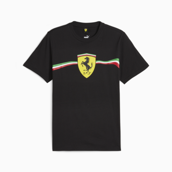 Remera Scuderia Ferrari Race Big Shield Motorsport Heritage para hombre, PUMA Black, large-ARG