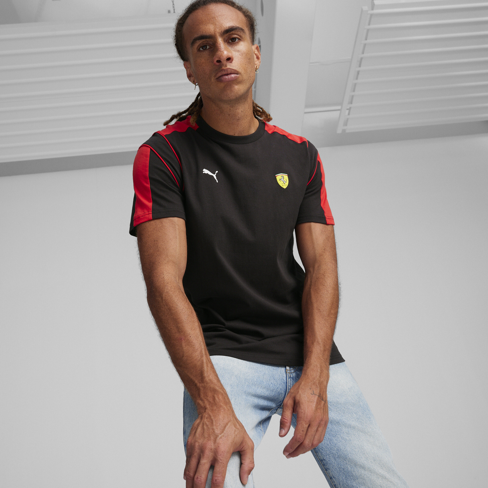 Scuderia Ferrari Race MT7 Men's Motorsport Tee | Scuderia Ferrari | PUMA