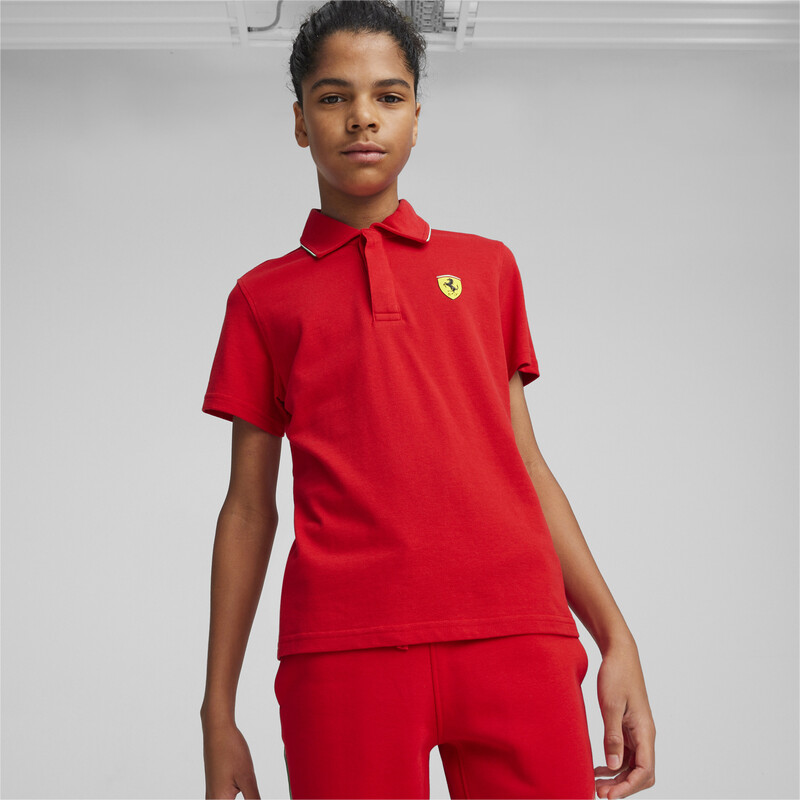 PUMA Scuderia Ferrari Race Youth Polo in Red size 9-10Y