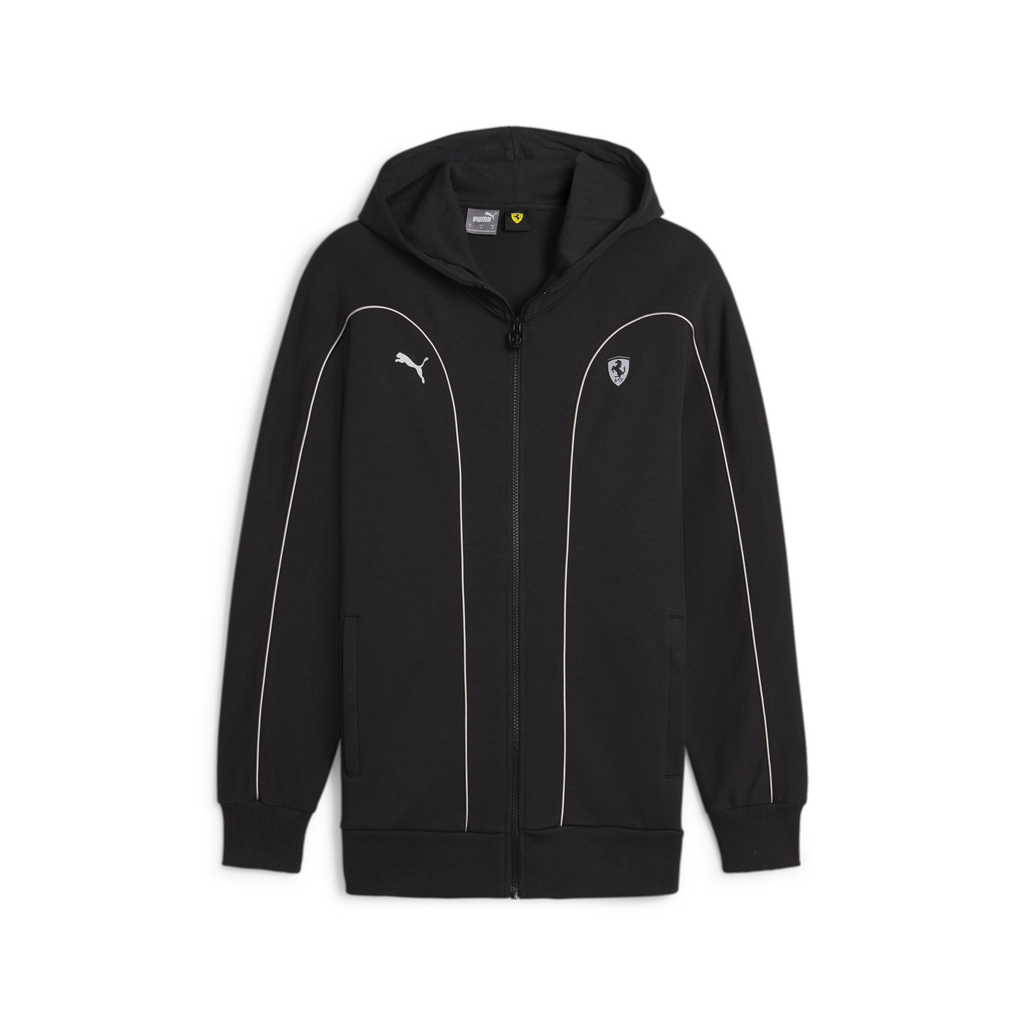 Men's Puma Scuderia Ferrari Style's Motorsport Hooded Jacket, Black, Size XS, Sport