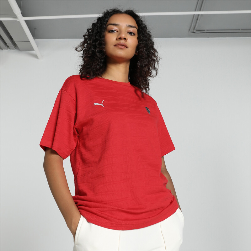 Women s PUMA Scuderia Ferrari Style Motorsport Tee in Red size L