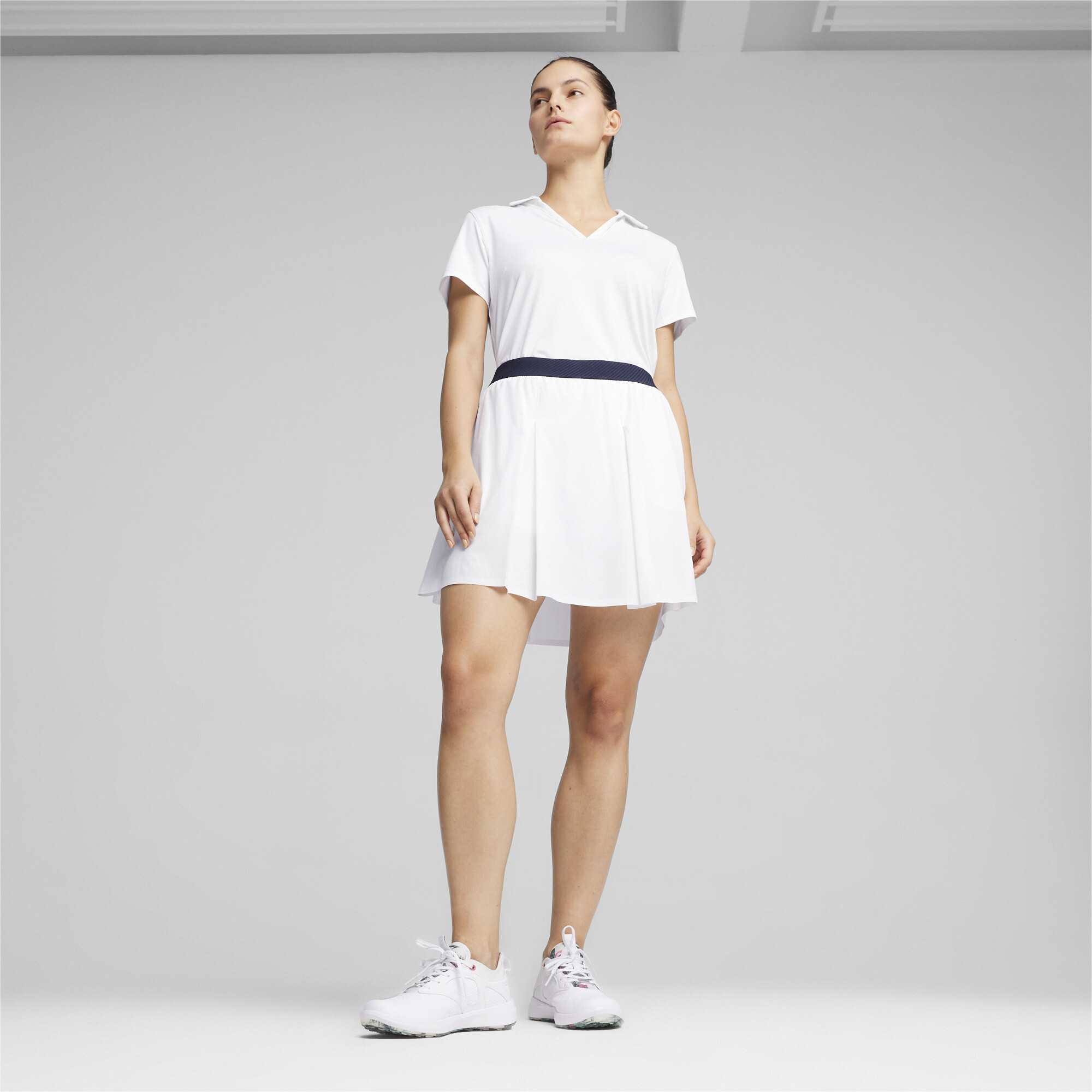 Women's Puma W Club's Pleated Golf Skirt, White, Size XXL, Clothing