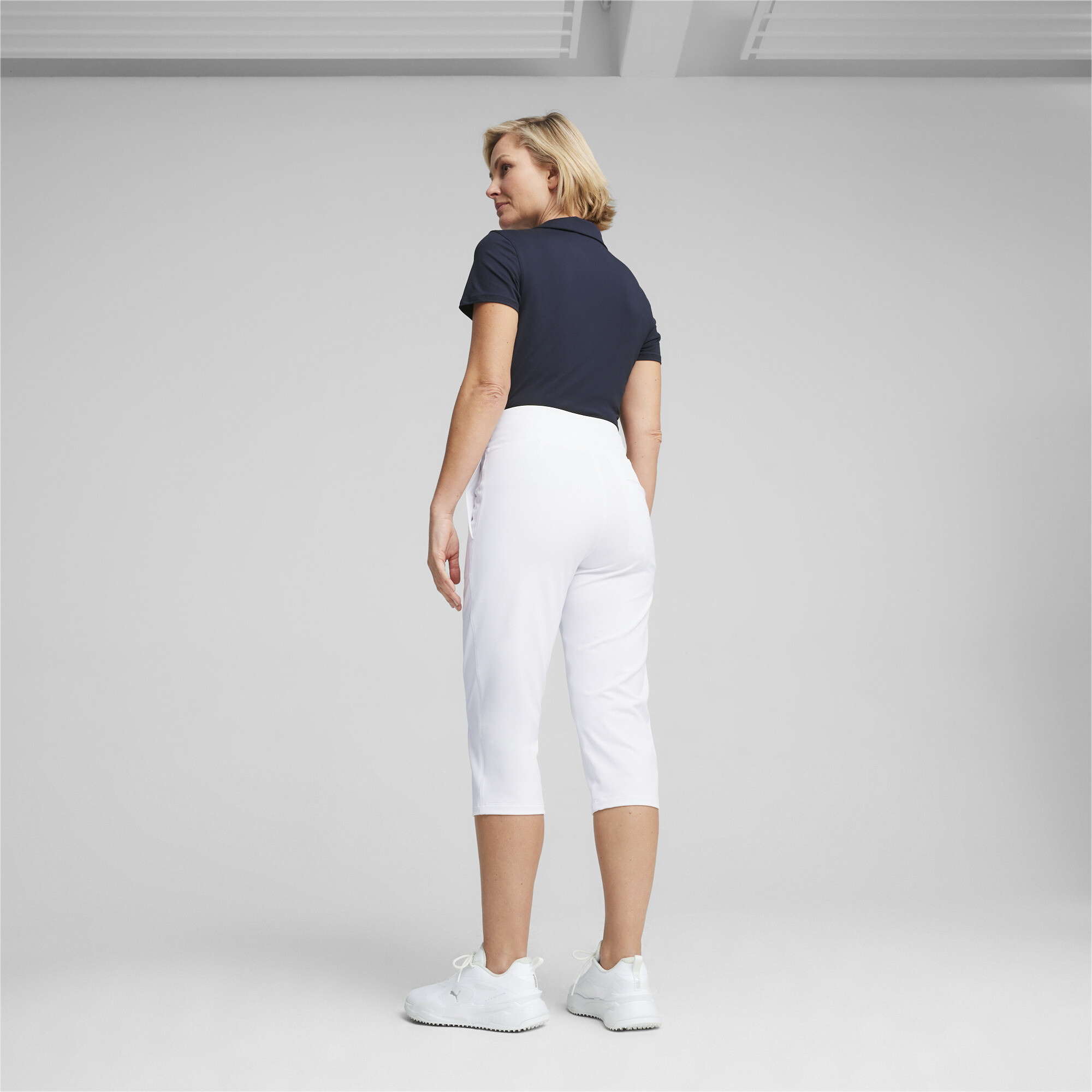 Women's Puma W Everday's Golf Capri, White, Size XXS, Sport