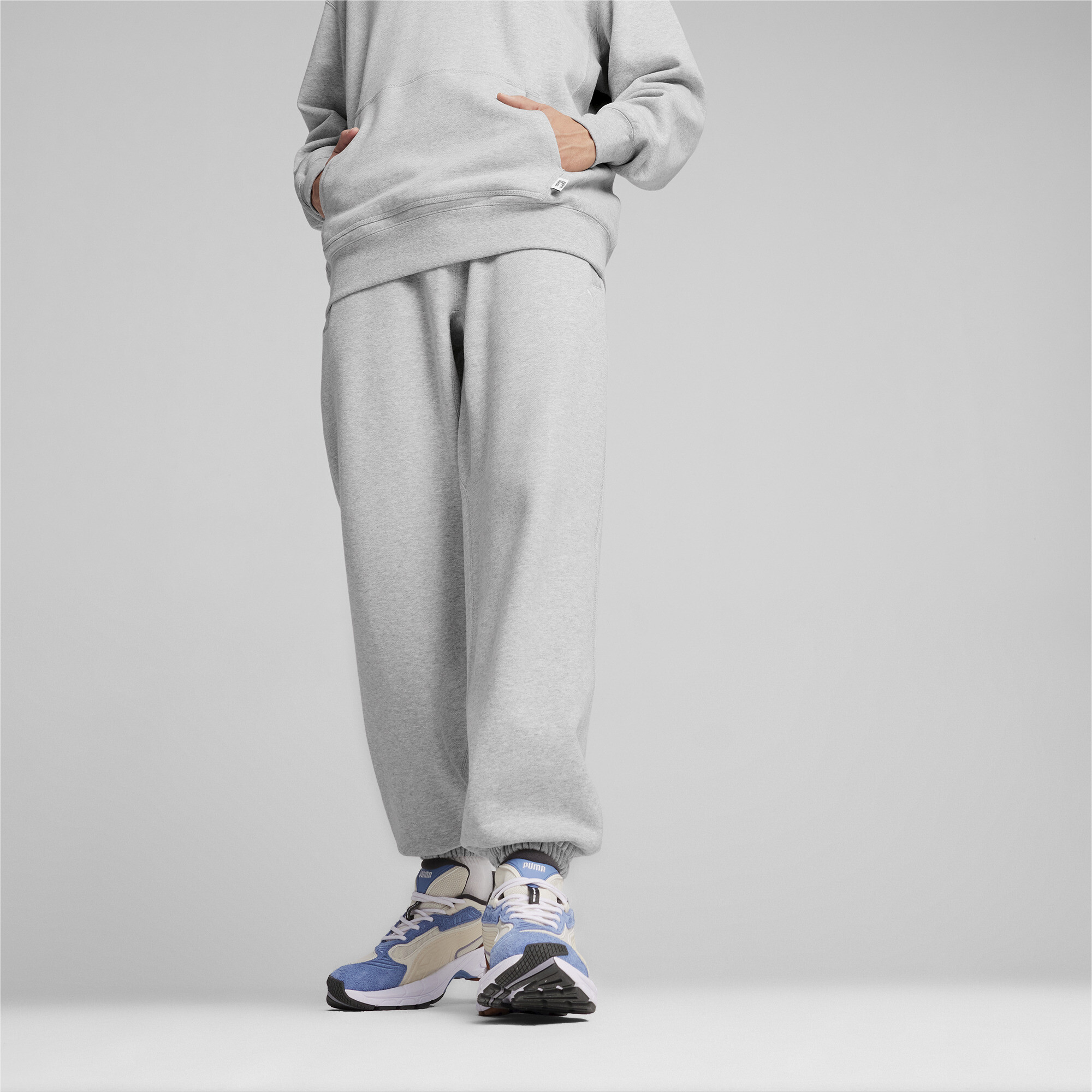 Puma MMQ Jogginghose Für Herren | Mit Plain | Light Gray Heather | Größe: XS