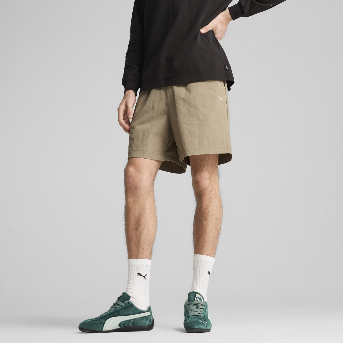 MMQ Shorts in Velvet Moss by PUMA, Large
