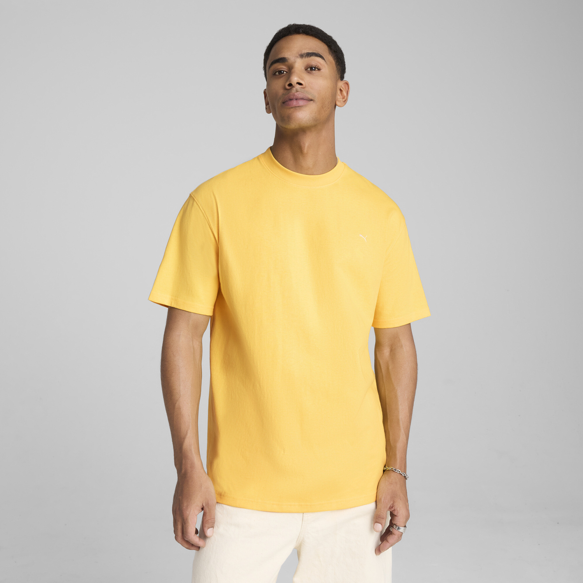 Puma MMQ T-Shirt Für Herren | Mit Plain | Sunny Yellow | Größe: L