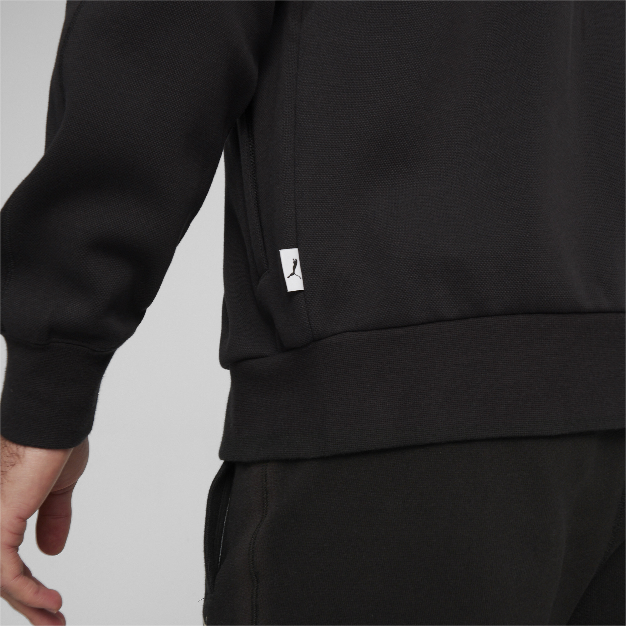 Men's PUMA MMQ T7 Track Jacket In 10 - Black, Size XS