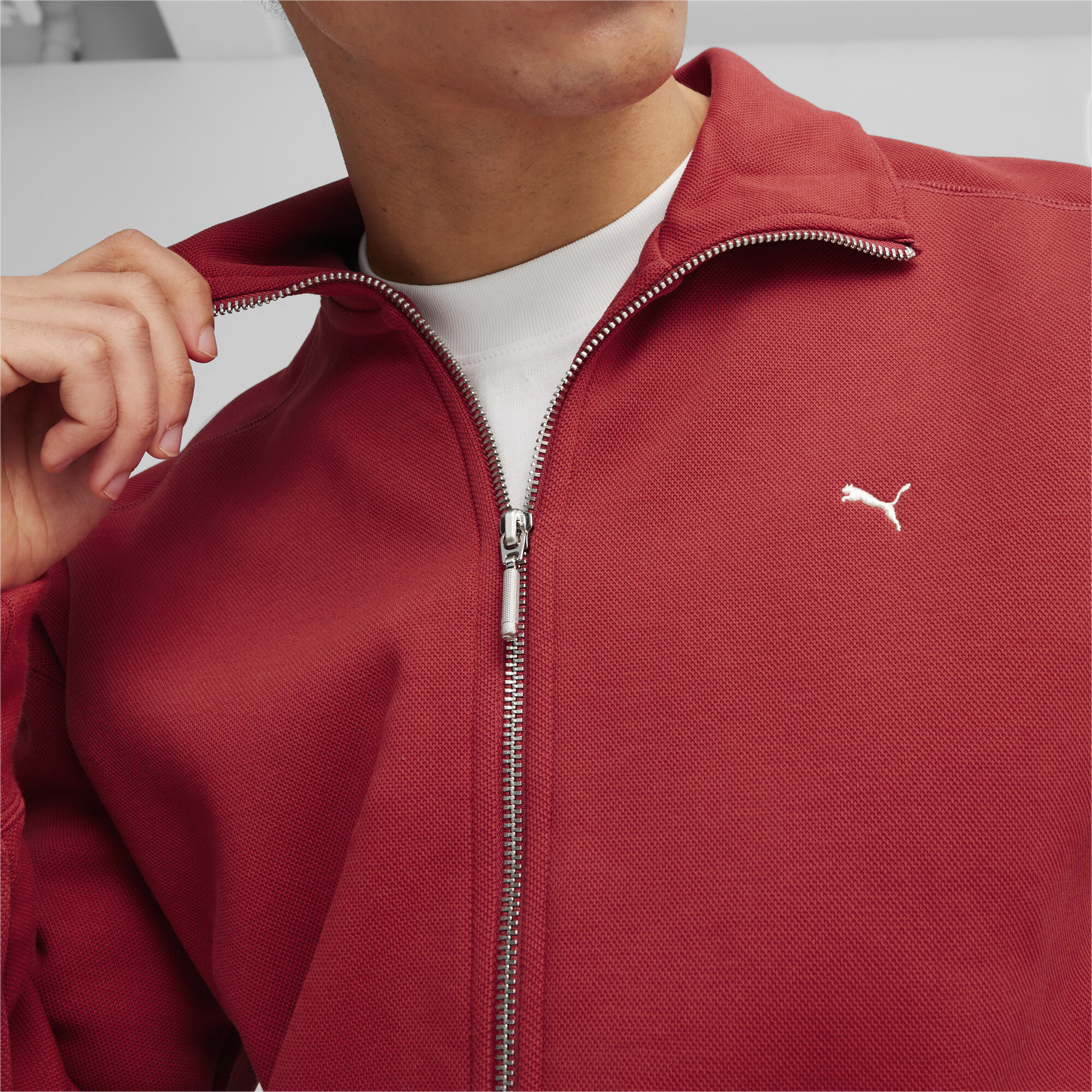 Men's Puma MMQ T7 Track Jacket, Red, Size XXL, Clothing