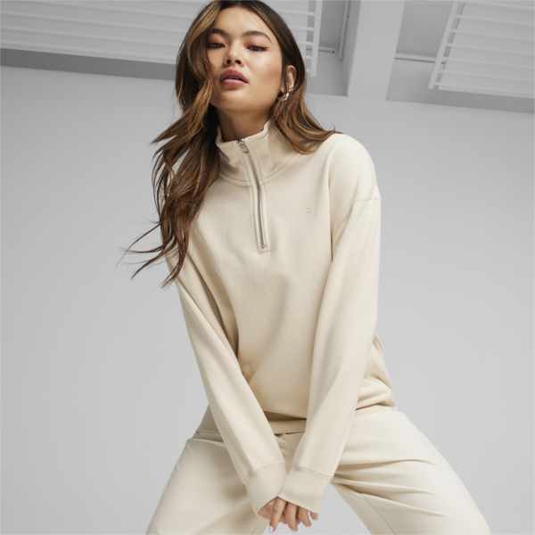 YONA Half-zip Sweatshirt, Alpine Snow, large-ZAF