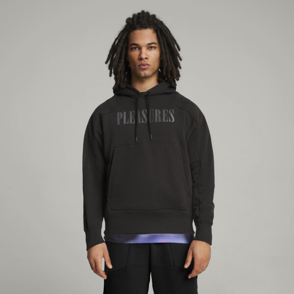 PUMA x PLEASURES Hoodie, PUMA Black, large-ZAF