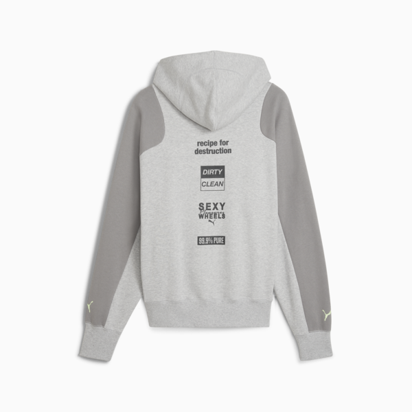 Buzo con capucha PUMA x PLEASURES, Light Gray Heather, large-ARG