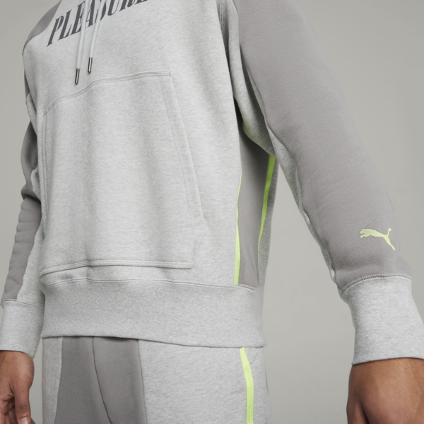 Buzo con capucha PUMA x PLEASURES, Light Gray Heather, large-ARG