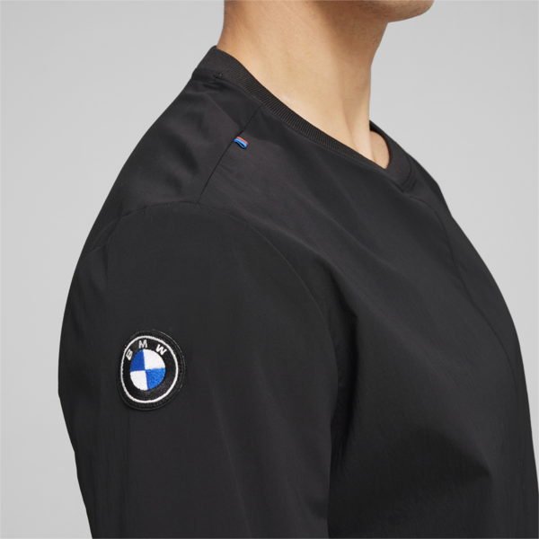 BMW M Motorsport Garage Crew Sweatshirt, PUMA Black, large-ZAF