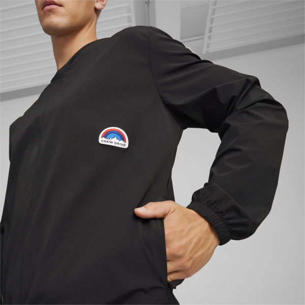 BMW M Motorsport Garage Crew Sweatshirt, PUMA Black, large-ZAF