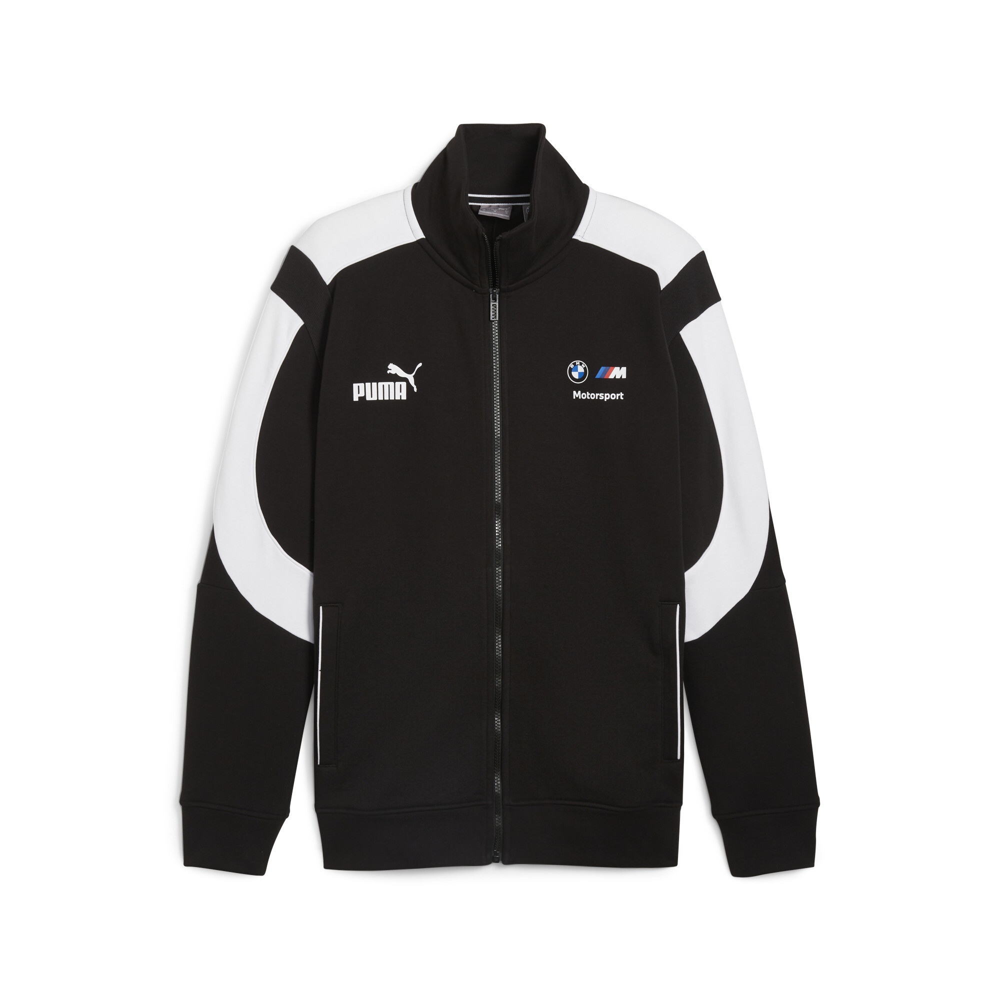 Men's PUMA BMW M Motorsport MT7+ Sweat Jacket In 10 - Black, Size XL