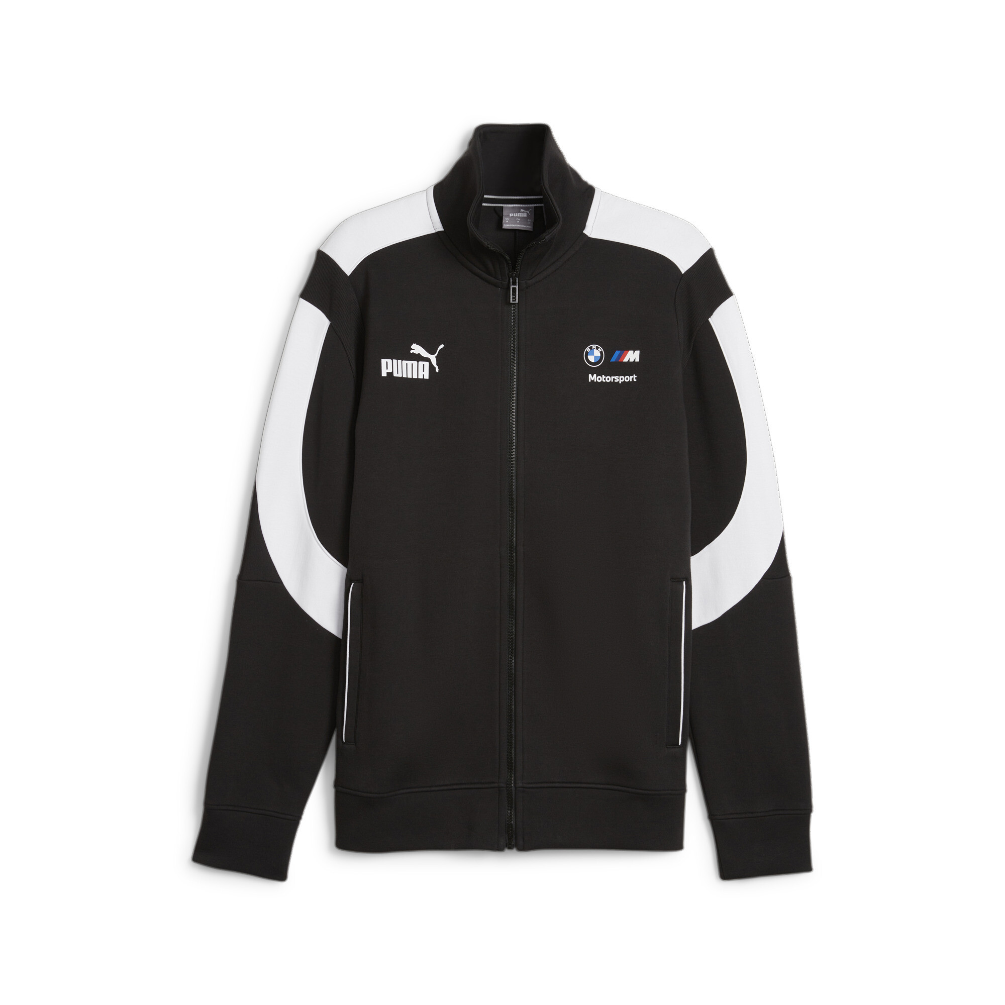 Men's PUMA BMW M Motorsport MT7+ Track Jacket In Black, Size 2XL, Cotton