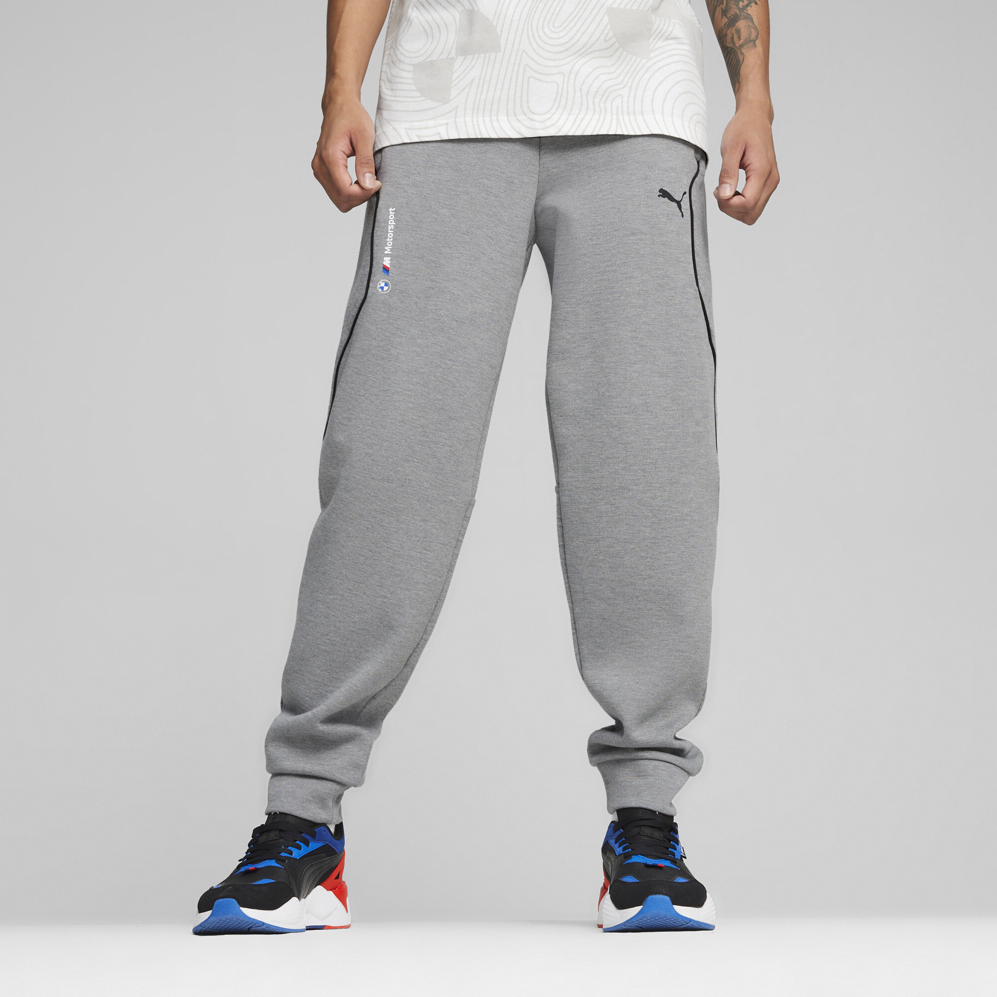 BMW M Motorsport Men s Motorsports Sweat Pants gray PUMA