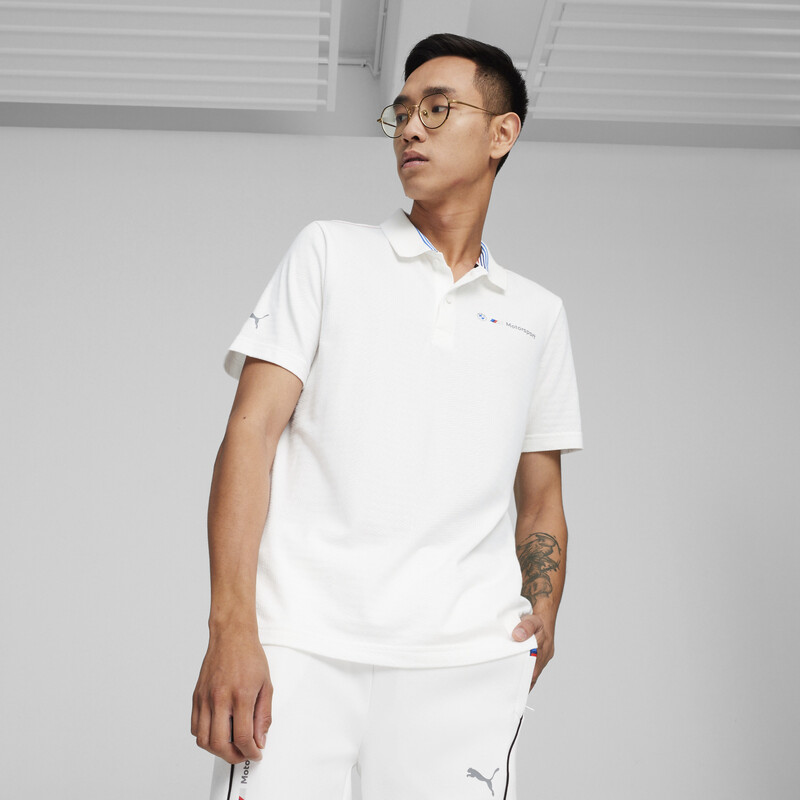 Men's PUMA BMW M Motorsport Jacquard Polo in White