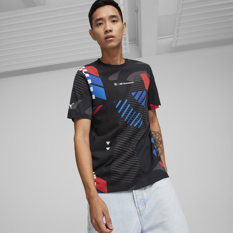 Men's PUMA BMW M Motorsport Printed T-shirt in Black