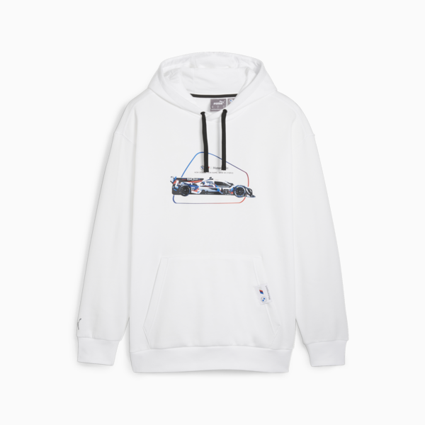 Buzo con capucha de deportes de motor BMW M Motorsport Car Graphic para hombre, PUMA White, large-ARG