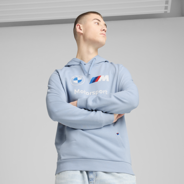 BMW M Motorsport ESS Men's Hoodie, Blue Wash, large-MEX