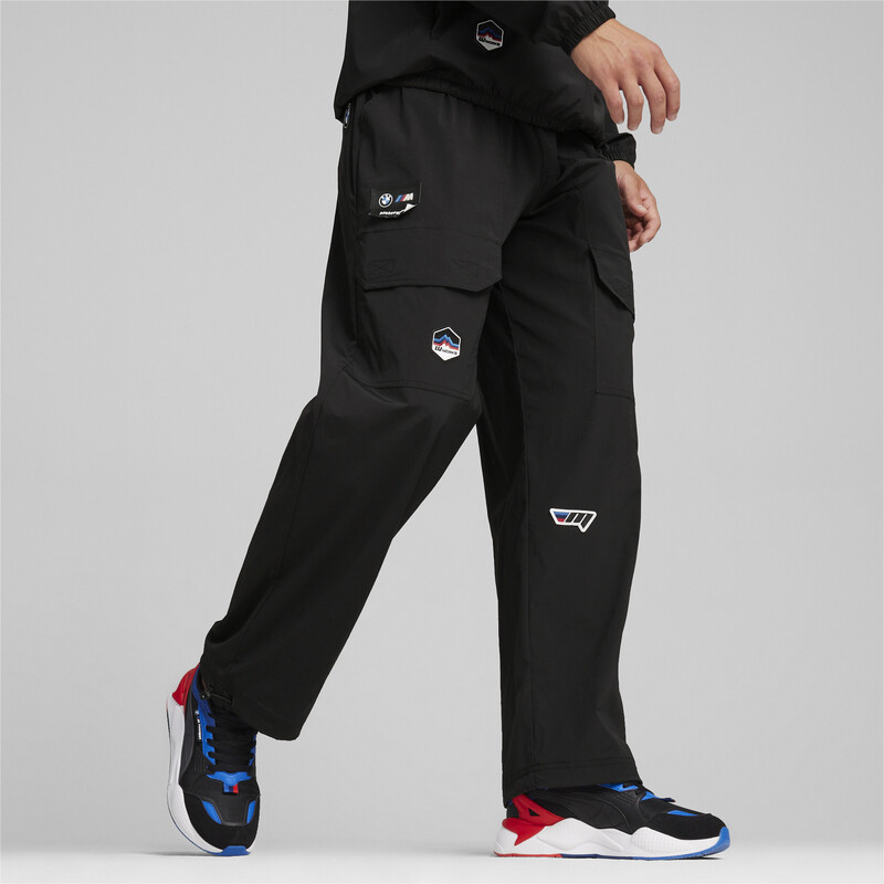 Men's PUMA BMW M Motorsport Summer Crew Cargo Pants in Black size L