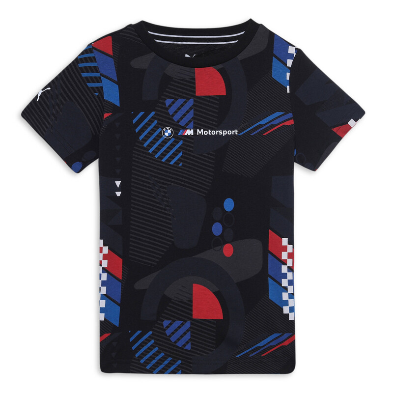 PUMA BMW M Motorsport Youth Tee in Black size 11-12Y