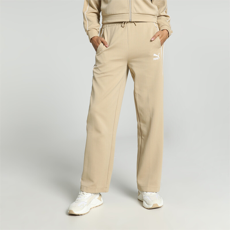 Women's PUMA T7 High Waist Pants in Prairie Tan size S