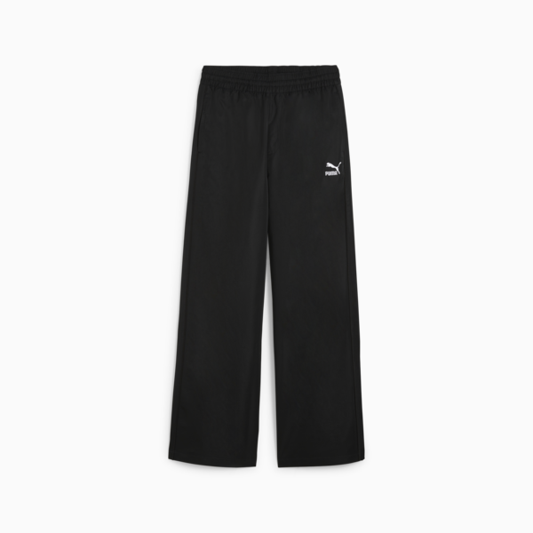 T7 Women's Relaxed Track Pants, PUMA Black, large-ZAF
