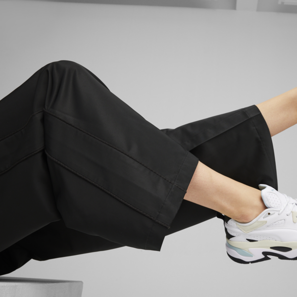 T7 Women's Relaxed Track Pants, PUMA Black, large-ZAF