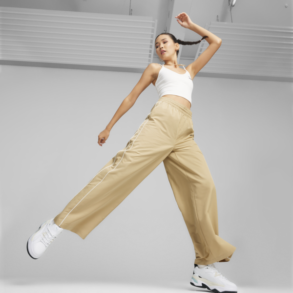Pantalón de chándal holgado T7 para mujer, Prairie Tan, large-ARG