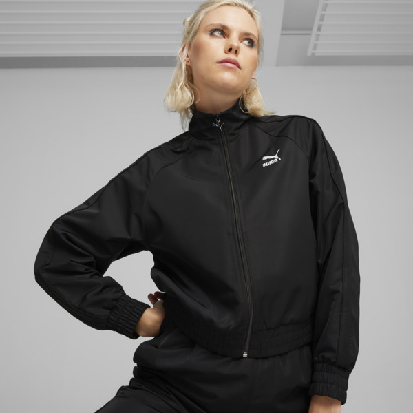 Campera deportiva T7 para mujer, PUMA Black, large-ARG