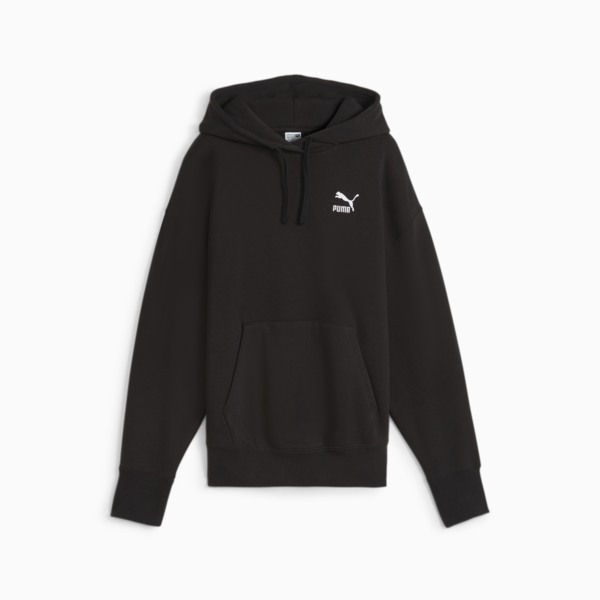 Buzo con capucha BETTER CLASSICS de corte holgado para mujer, PUMA Black, large-ARG