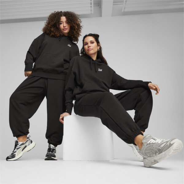 Buzo con capucha BETTER CLASSICS de corte holgado para mujer black PUMA