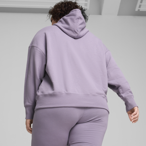 Buzo con capucha BETTER CLASSICS de corte holgado para mujer, Pale Plum, large-ARG