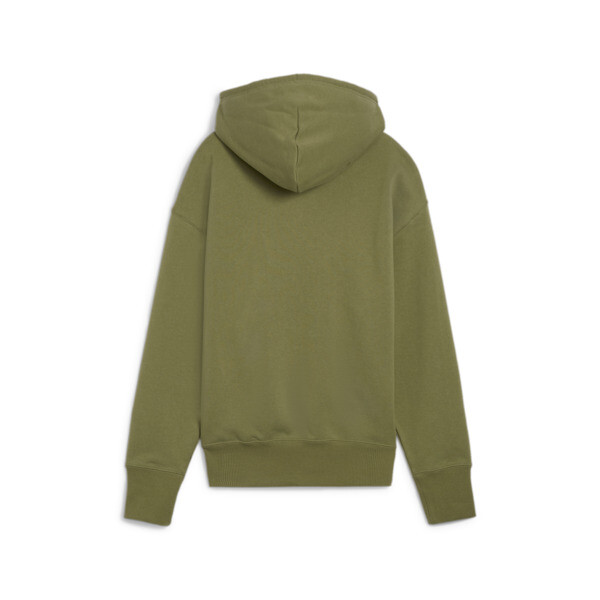 Olive green puma hoodie womens cheap