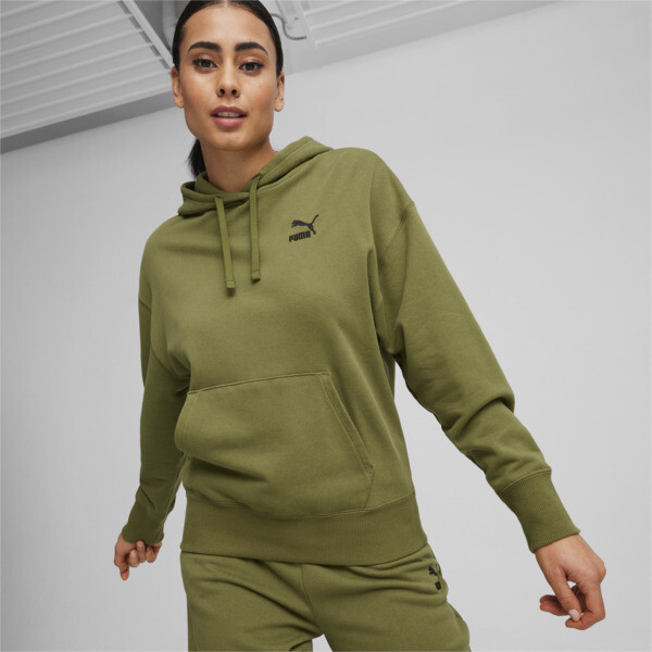 Better Classics Relaxed Hoodie Women, Olive Green, large-ZAF