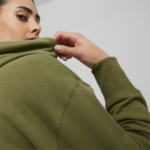 Olive green puma hoodie womens cheap