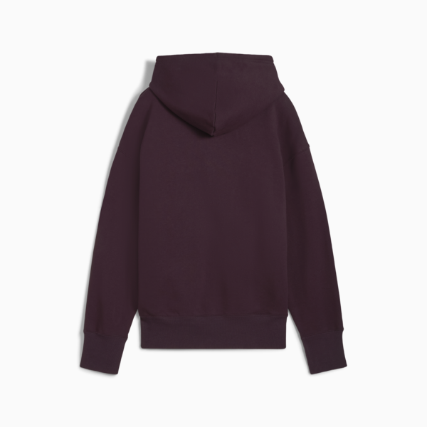 Buzo con capucha BETTER CLASSICS de corte holgado para mujer, Midnight Plum, large-ARG